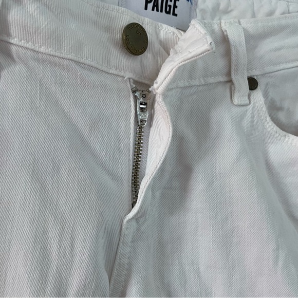 PAIGE Jimmy Jimmy White Distressed Skinny Jeans 25 - Picture 8 of 16